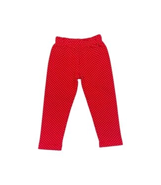 Luigi Red w/White Polka Dots Legging