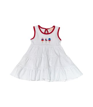 Luigi Patriotic Ice Cream Sleeveless Dress