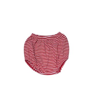 Luigi Red/White Thin Stripe Diaper Cover