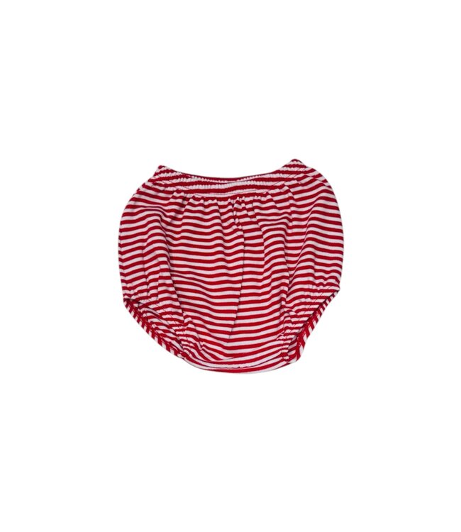 Luigi Red/White Thin Stripe Diaper Cover