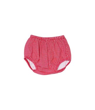 Luigi Red Gingham Boy Diaper Cover