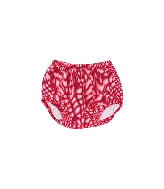 Luigi Red Gingham Boy Diaper Cover