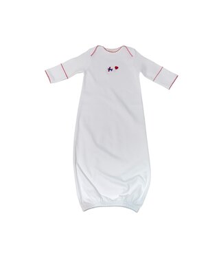 Luigi White/Red L/S Boys Baby Sack w/Airplane and Heart