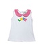 Luigi Sleeveless Lt. Bubblegum Top w/Love and Tennis Ball