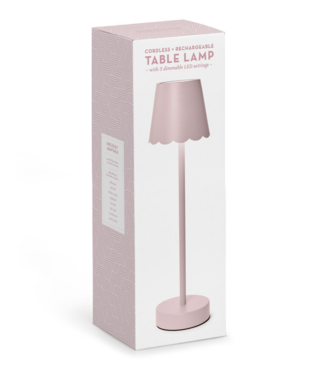 cupcakes & cartwheels LED Table Lamp with Scalloped Edge Shade