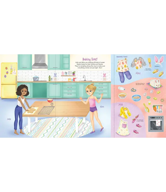 Peter Pauper Press Sticker Doll Dress Up Easter Fun