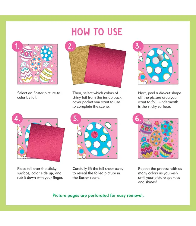 Peter Pauper Press Color By Foil Easter