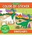 First Color by Sticker Dinosaurs
