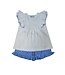 Flutter Sleeve Sailboat Ruffle Short Set