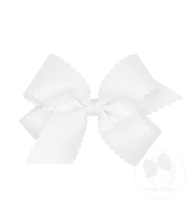 Wee Ones MED Scallop Edge Bow