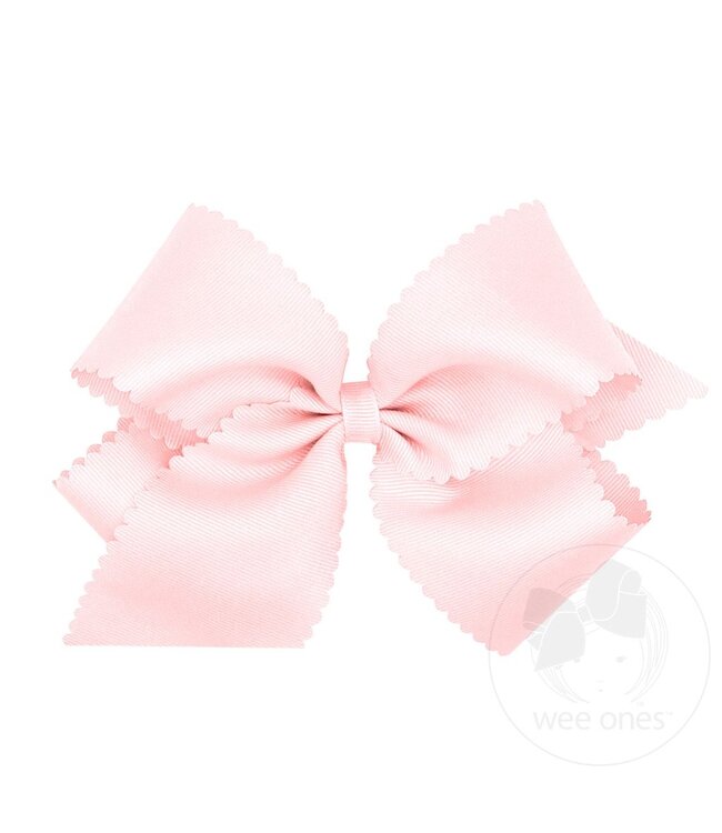 Wee Ones King Scalloped Edge Bow