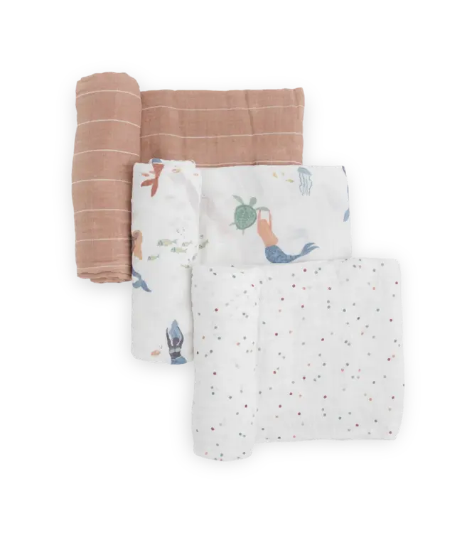 Little Unicorn Cotton Muslin Swaddle 3 Pk.