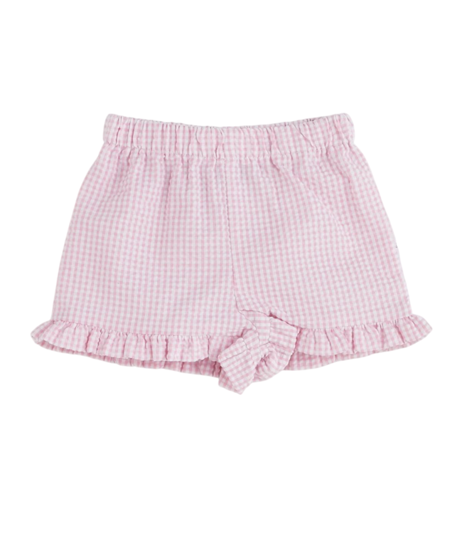 Funtasia Too Pink Seersucker Ruffle Shorts