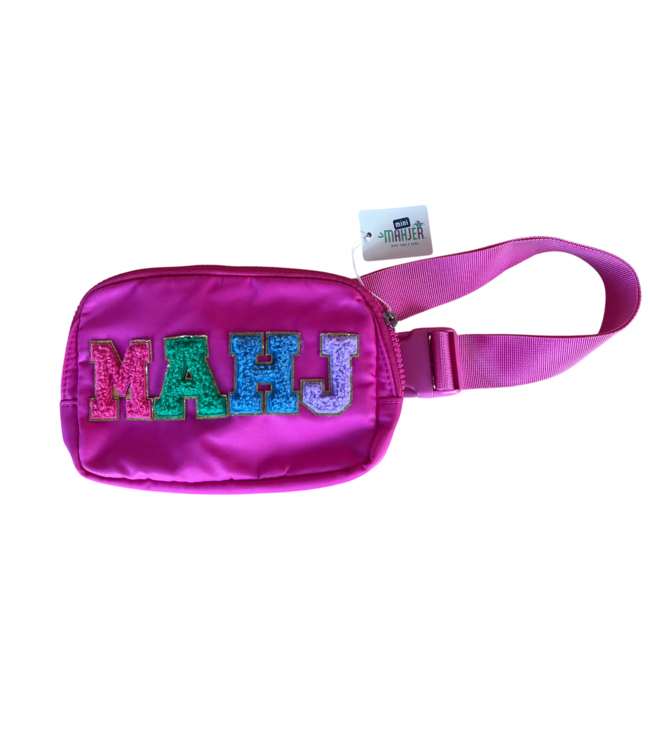 mini maher Tile & Travel Bag: Pink MAHJ