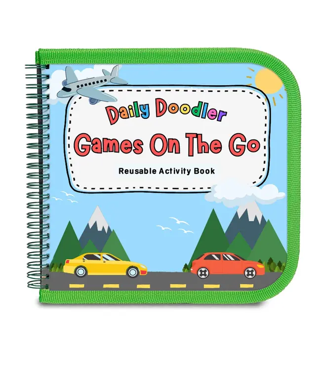 The Pencil Grip Daily Doodler Games on the Go Travel Book