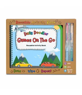 The Pencil Grip Daily Doodler Games on the Go Travel Book