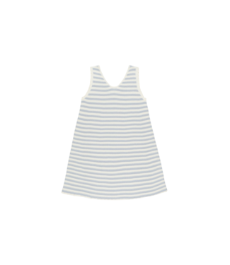 Rylee & Cru Blue Stripe Crochet Tank Mini Dress