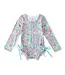 Swoon Baby Clothing Pink Rainbow Row L/S One Pc. Swimsuit