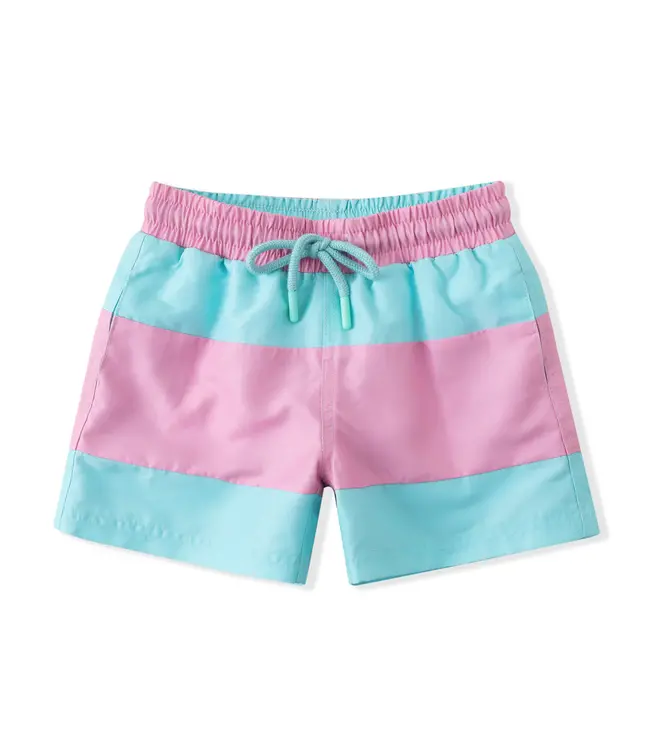 Swoon Baby Clothing Pink/Blue Swim Trunk