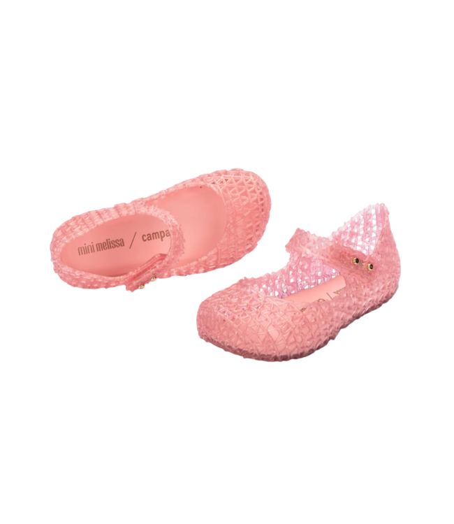 Mini Melissa Pearly Pink Campana Papel Shoe