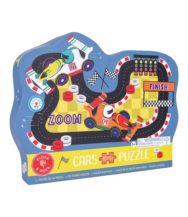 Floss & Rock 80 Pc. Puzzle- Cars