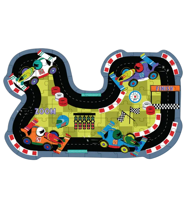 Floss & Rock 80 Pc. Puzzle- Cars