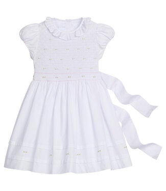 Little English Rosebuds Smocked Claiborne Dress