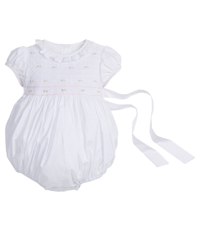 Little English Rosebuds Smocked Claiborne Bubble