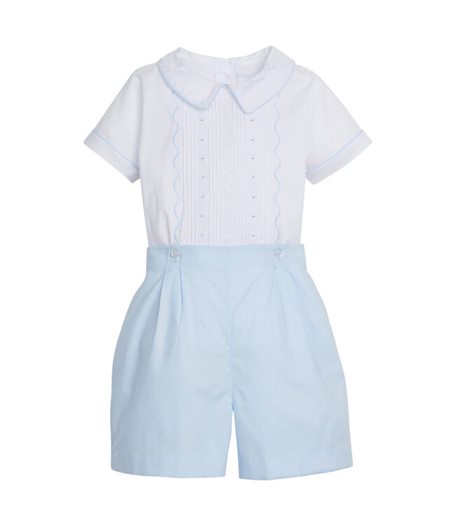 Little English Light Blue Francis Short Set