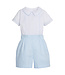 Little English Light Blue Francis Short Set