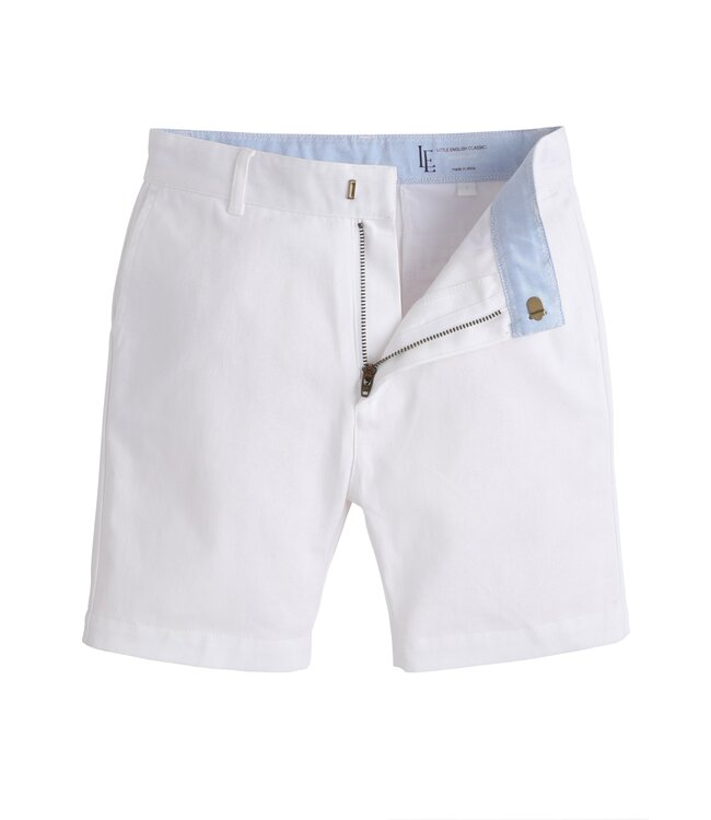 White Twill Classic Shorts