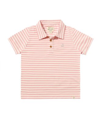 Me & Henry Pink/Cream Stripe Shipping Polo