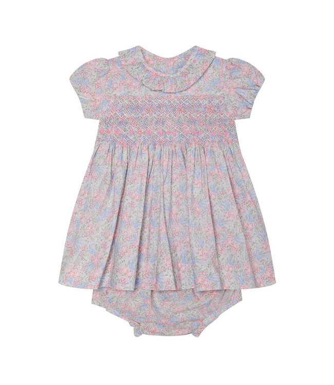 Question Everything Geranium Baby Dress