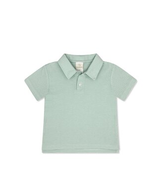 Lullaby Set Memphis Aqua Mini Stripe Parker Polo