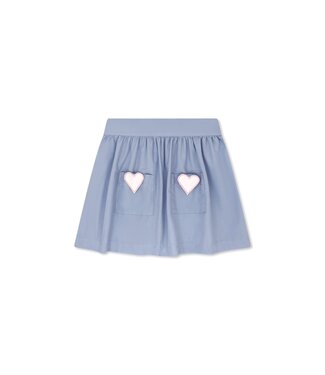 Lullaby Set Light Blue Present Bunny/Heart Penelope Skirt