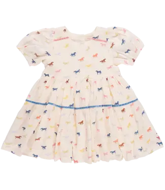 Pink Chicken Multi Tiny Horses Charlie Dress