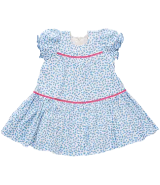 Pink Chicken Blue Mini Squares Fiona Dress