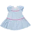 Pink Chicken Blue Mini Squares Fiona Dress