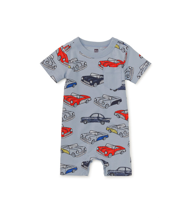 Tea Collection Pocket Shortie Baby Romper