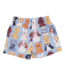 Pink Chicken Lt. Blue Watercolor Dogs Swim Trunks