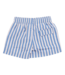 Pink Chicken Blue Stripe Swim Trunks