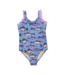 Pink Chicken Blue Multi Fishies Claire Swimsuit