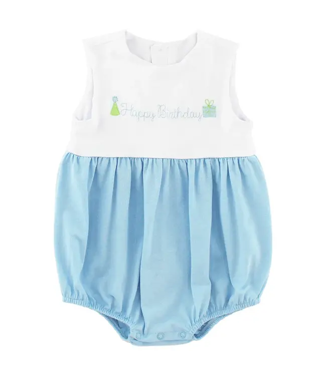 Bailey Boys Happy Birthday Knit Infant Bubble