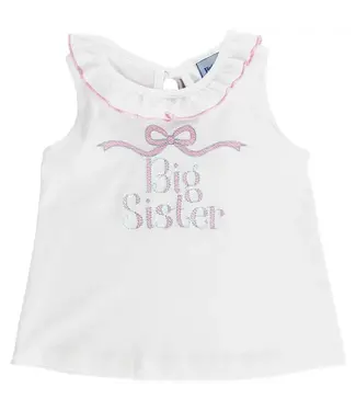 Bailey Boys White Knit Big Sister Tee
