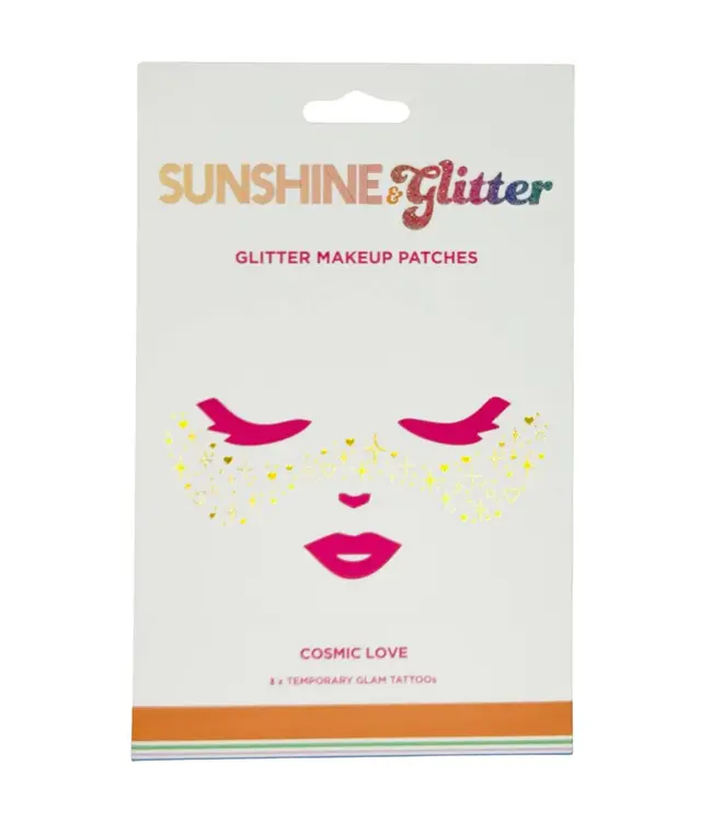 Sunshine & Glitter Face Tattoo