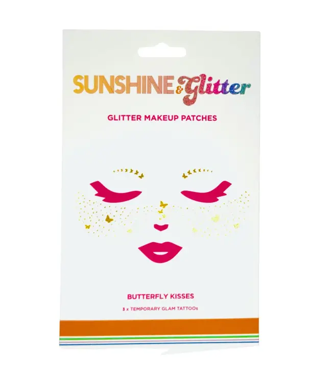 Sunshine & Glitter Face Tattoo