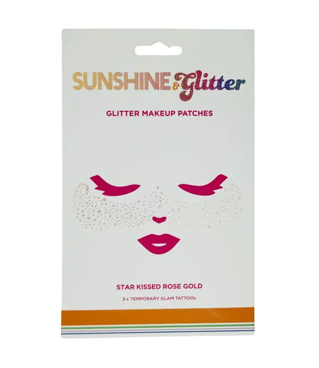 Sunshine & Glitter Face Tattoo