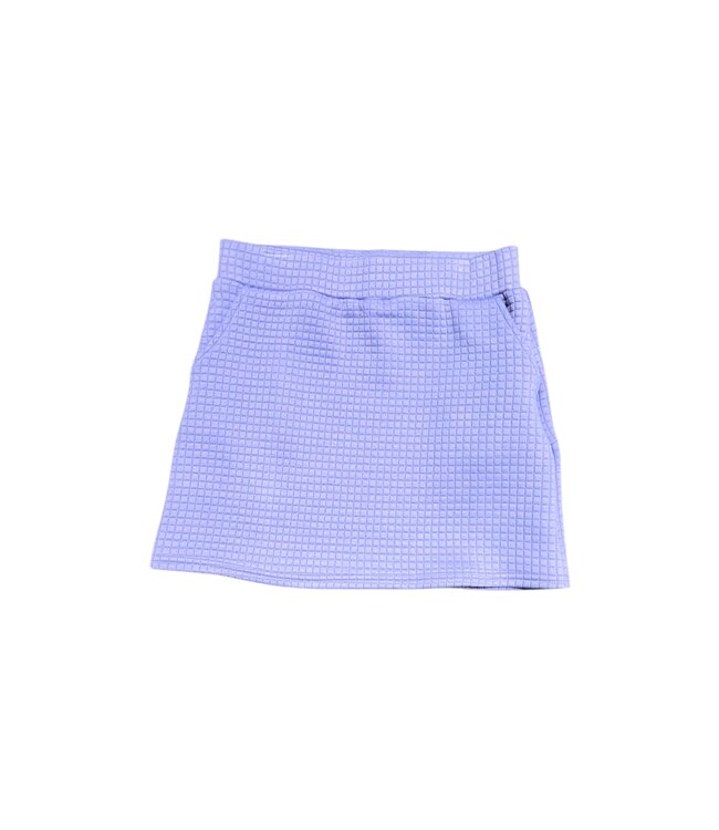 Sadie & Sage Lavender Pastime Textured Terry Mini Skirt