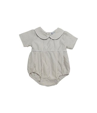 Three Sisters Khaki Windowpane Bubble
