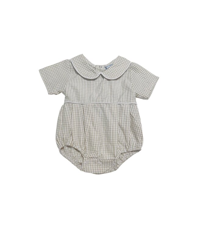 Three Sisters Khaki Windowpane Bubble